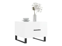 Mesa De Centro* Mesas de centro 2 pcs 50x50x40 cm brilhante PT937666 Branco