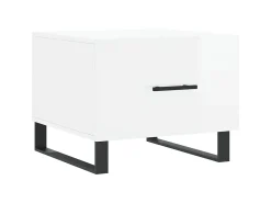 Mesa De Centro* Mesas de centro 2 pcs 50x50x40 cm brilhante PT937666 Branco