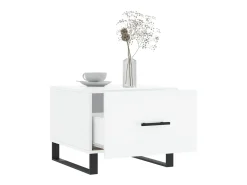 Mesa De Centro* Mesas de centro 2 pcs 50x50x40 cm brilhante PT937666 Branco