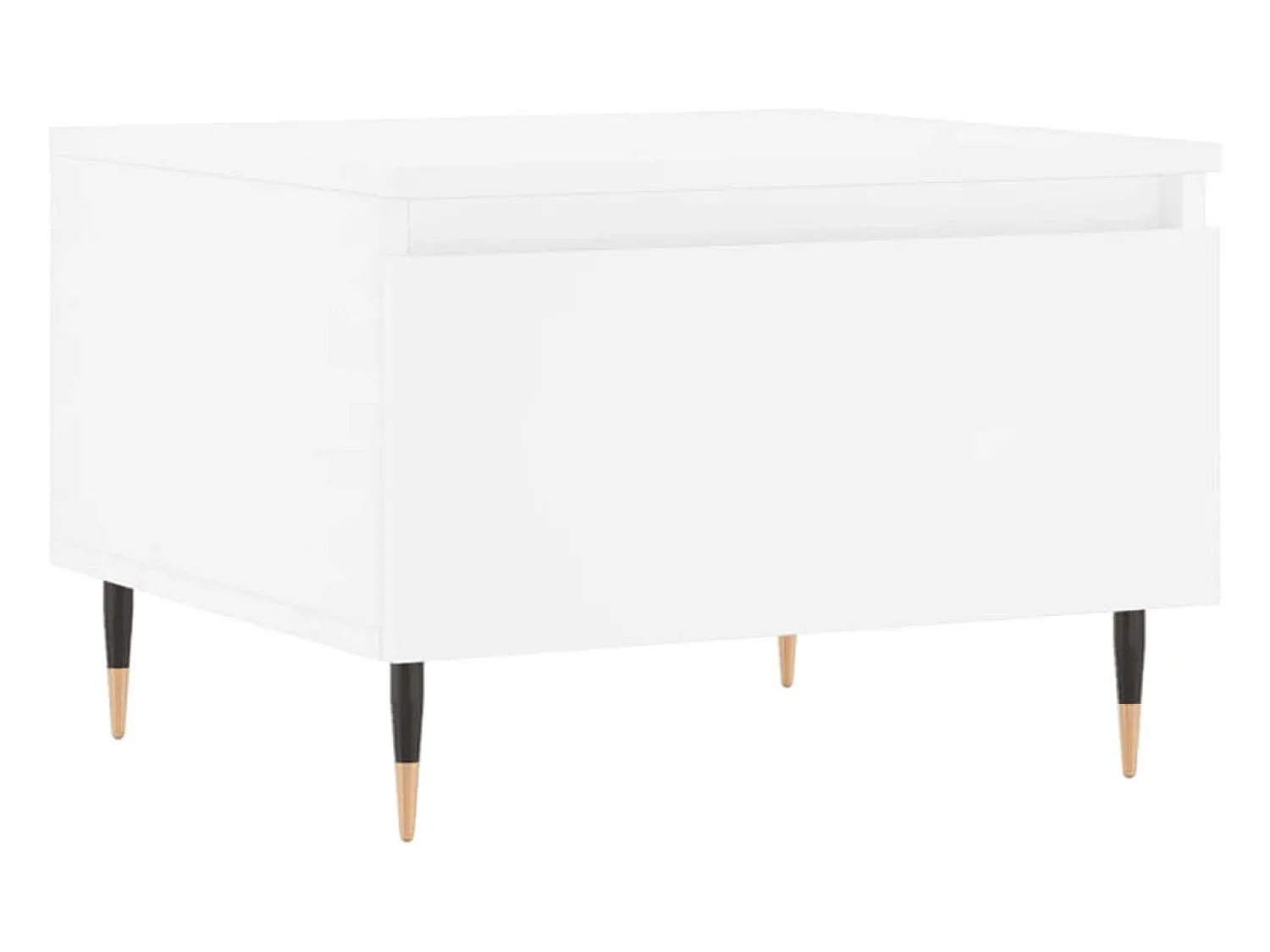 Mesa De Centro*vidaxl Mesas de centro 2 pcs 50x46x35 cm derivados de madeira Branco