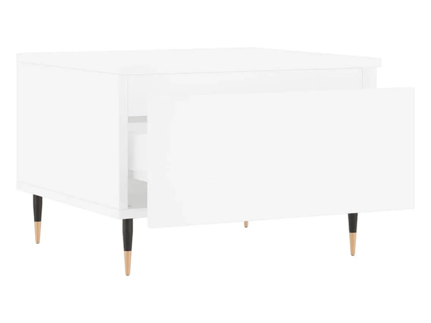 Mesa De Centro*vidaxl Mesas de centro 2 pcs 50x46x35 cm derivados de madeira Branco