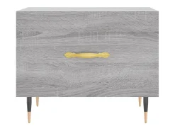 vidaxl Mesas de centro 2 pcs 50x50x40 cm madeira proc. sonoma cinza^ Mesa De Centro