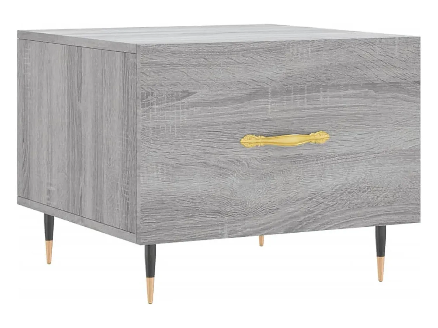 vidaxl Mesas de centro 2 pcs 50x50x40 cm madeira proc. sonoma cinza^ Mesa De Centro