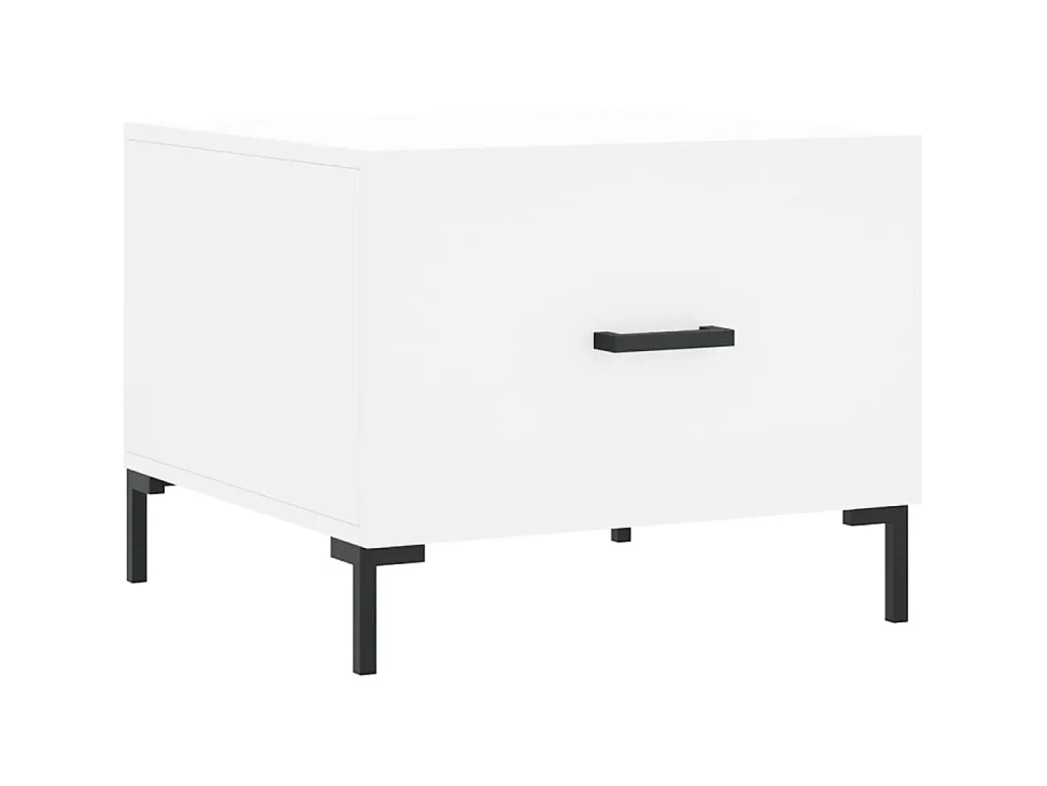 Mesa De Centro| Mesas de centro 2 pcs 50x50x40 cm madeira processada PT590629 Branco