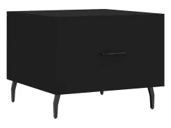 Clearance vidaxl Mesas de centro 2 pcs 50x50x40 cm madeira processada Preto