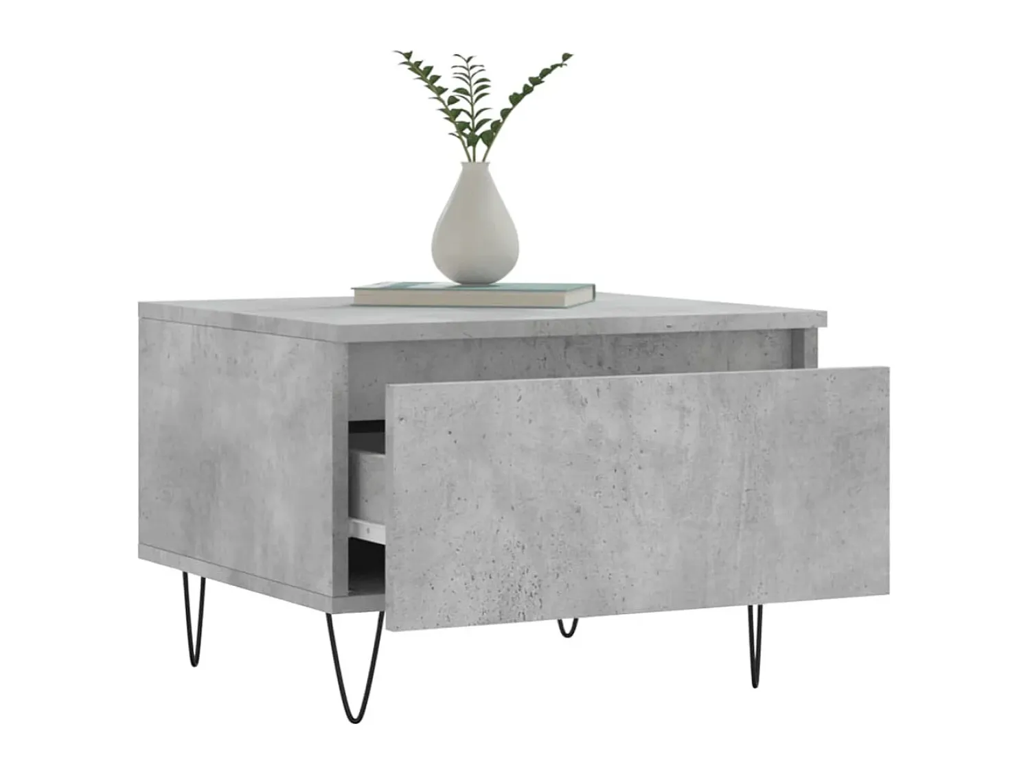 Sale Mesas de centro 2 pcs 50x46x35 cm deriv. madeira cinza-cimento PT500358 Cinzento