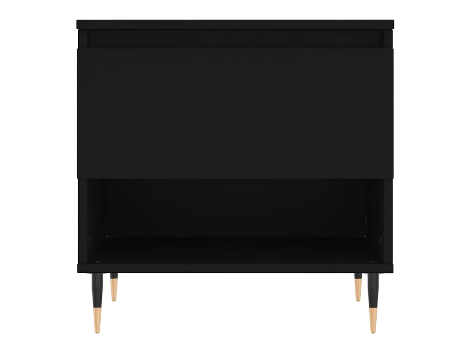 Discount vidaxl Mesas de centro 2 pcs 50x46x50 cm derivados de madeira Preto