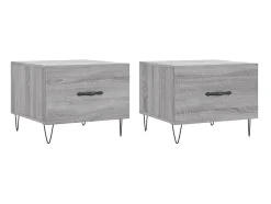 Sale Mesas de centro 2 pcs 50x50x40 cm madeira proc. sonoma cinza PT874656 Cinzento