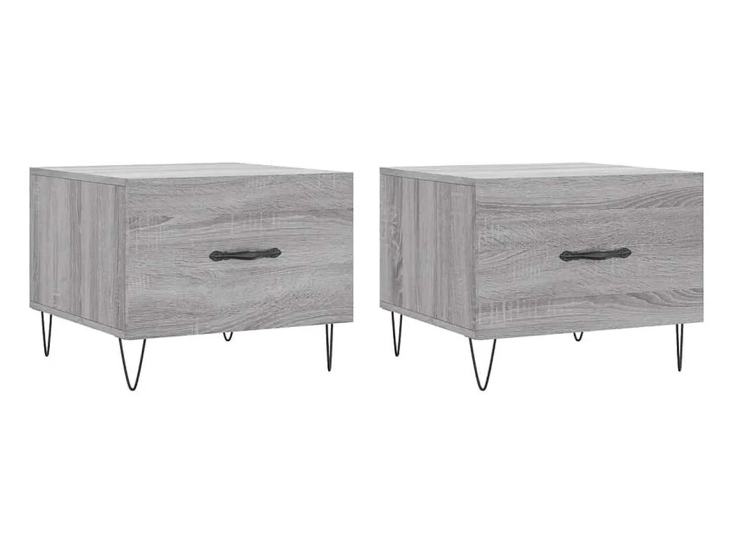 Sale Mesas de centro 2 pcs 50x50x40 cm madeira proc. sonoma cinza PT874656 Cinzento