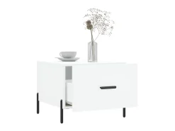 Mesa De Centro* Mesas de centro 2 pcs 50x50x40 cm madeira processada PT548080 Branco