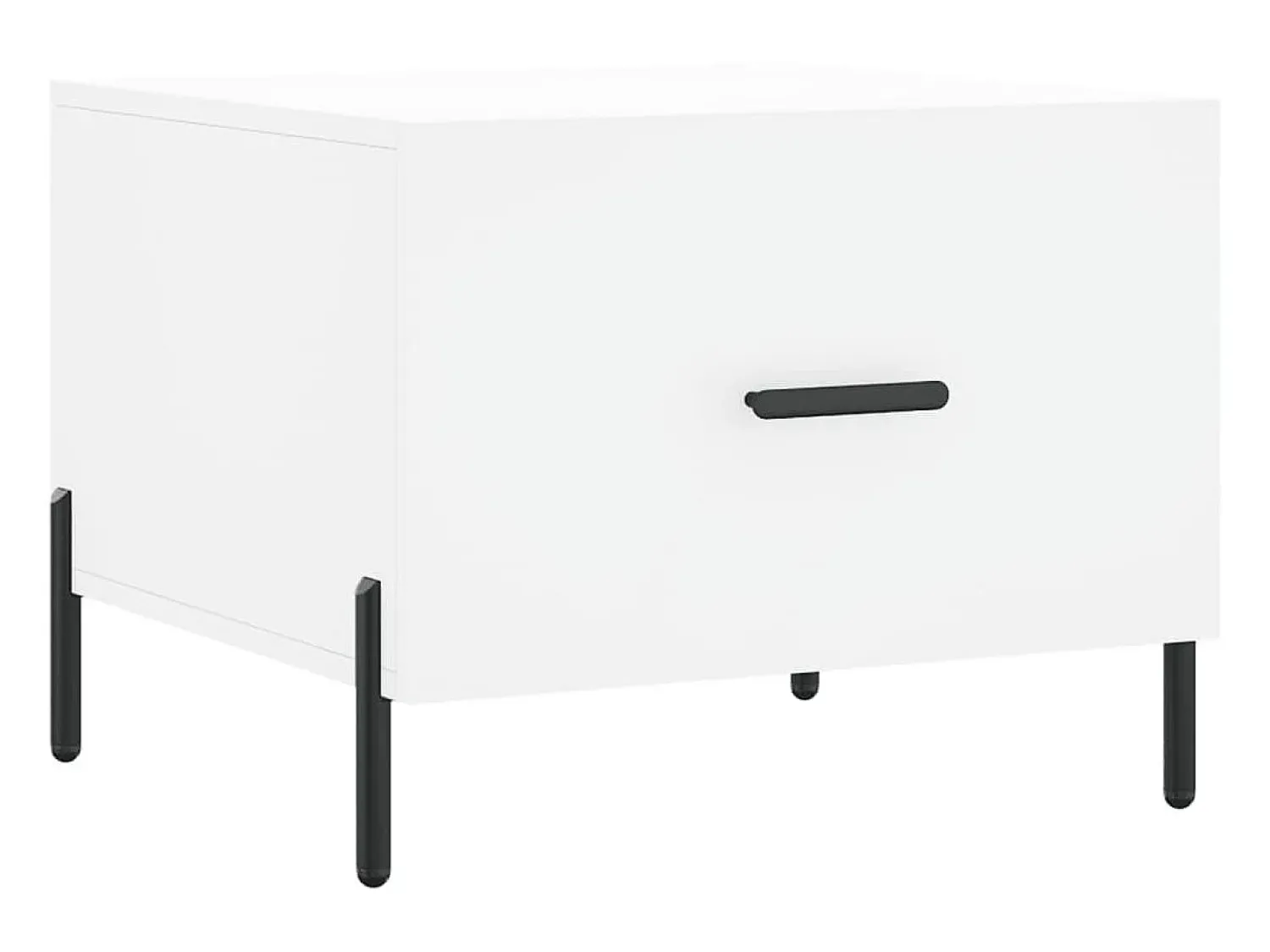 Mesa De Centro* Mesas de centro 2 pcs 50x50x40 cm madeira processada PT548080 Branco