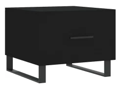 Mesa De Centro| Mesas de centro 2 pcs 50x50x40 cm madeira processada PT956014 Preto