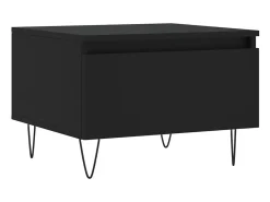 Mesa De Centro| Mesas de centro 2 pcs 50x46x35 cm derivados de madeira PT671315 Preto