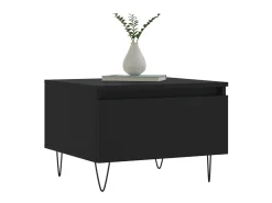 Mesa De Centro| Mesas de centro 2 pcs 50x46x35 cm derivados de madeira PT671315 Preto