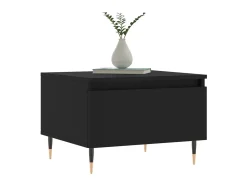 Mesa De Centro| Mesas de centro 2 pcs 50x46x35 cm derivados de madeira PT638126 Preto