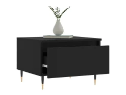 Mesa De Centro| Mesas de centro 2 pcs 50x46x35 cm derivados de madeira PT638126 Preto