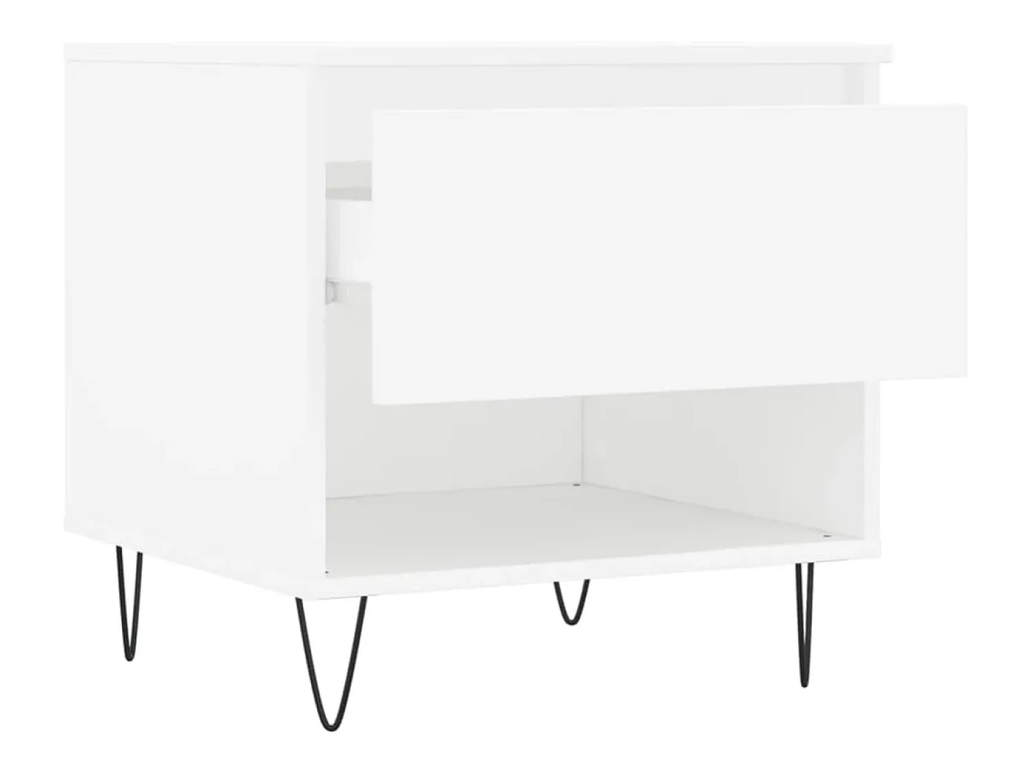 Mesa De Centro|vidaxl Mesas de centro 2 pcs 50x46x50 cm derivados de madeira Branco