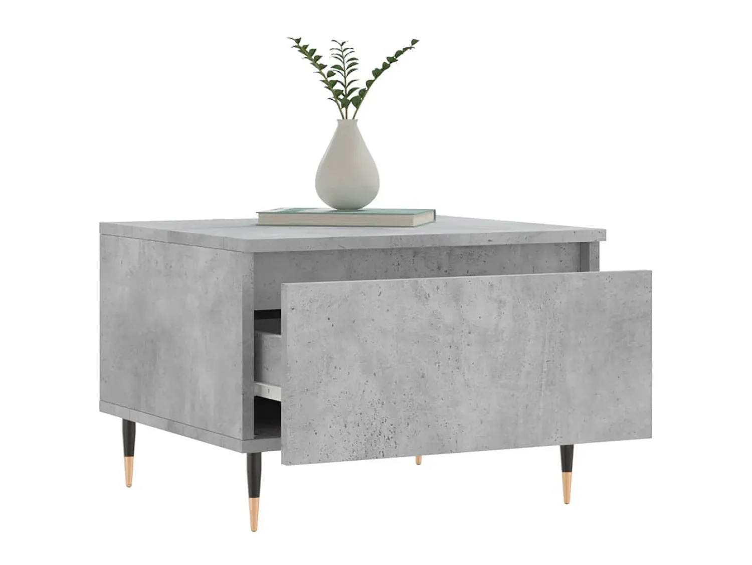 Sale Mesas de centro 2 pcs 50x46x35 cm deriv. madeira cinza-cimento PT463120 Cinzento