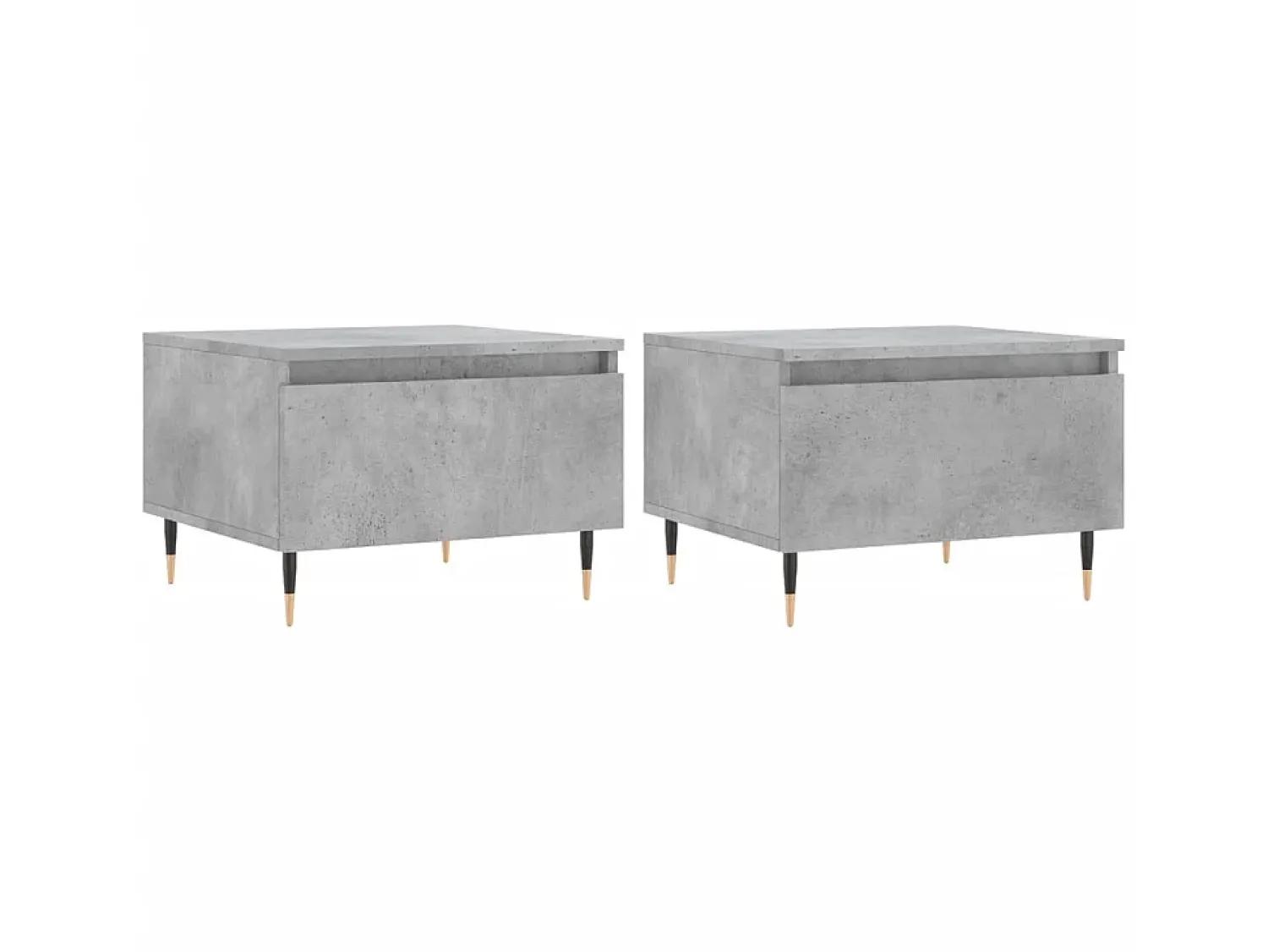 Sale Mesas de centro 2 pcs 50x46x35 cm deriv. madeira cinza-cimento PT463120 Cinzento