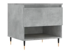 Mesa De Apoio* Mesas de centro 2 pcs 50x46x50 cm deriv. madeira cinza-cimento PT981246 Cinzento