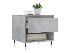 Mesa De Apoio* Mesas de centro 2 pcs 50x46x50 cm deriv. madeira cinza-cimento PT981246 Cinzento