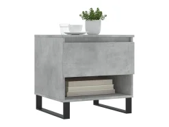 Mesa De Apoio| Mesas de centro 2 pcs 50x46x50 cm deriv. madeira cinza-cimento PT140329 Cinzento