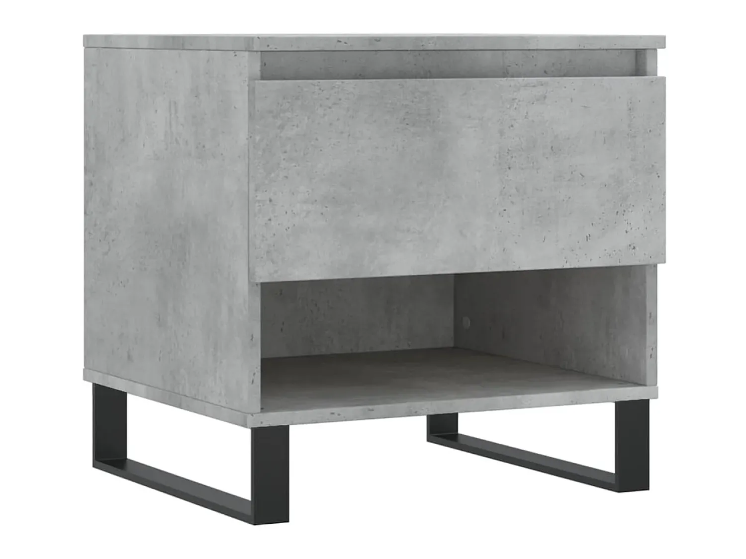 Mesa De Apoio| Mesas de centro 2 pcs 50x46x50 cm deriv. madeira cinza-cimento PT140329 Cinzento