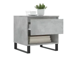 Mesa De Apoio| Mesas de centro 2 pcs 50x46x50 cm deriv. madeira cinza-cimento PT140329 Cinzento