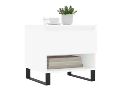 Mesa De Apoio* Mesas de centro 2 pcs 50x46x50 cm derivados de madeira PT445024 Branco