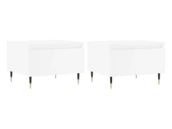 Mesas de centro 2 pcs 50x46x35 cm derivados de madeira PT853960^ Mesa De Apoio