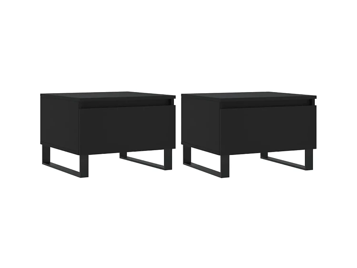 Mesas de centro 2 pcs 50x46x35 cm derivados de madeira PT850982^ Mesa De Centro