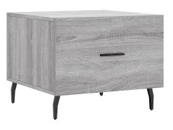 Mesas de centro 2 pcs 50x50x40 cm madeira proc. sonoma cinza PT474565^ Mesa De Centro