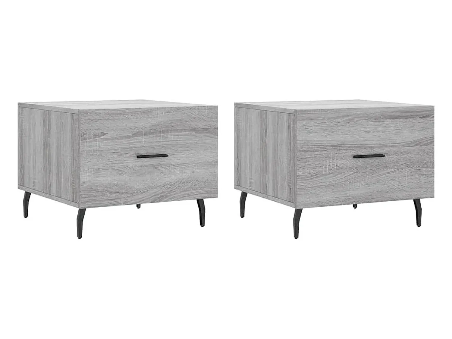 Mesas de centro 2 pcs 50x50x40 cm madeira proc. sonoma cinza PT474565^ Mesa De Centro