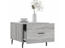 Mesas de centro 2 pcs 50x50x40 cm madeira proc. sonoma cinza PT474565^ Mesa De Centro