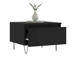 Discount vidaxl Mesas de centro 2 pcs 50x46x35 cm derivados de madeira Preto