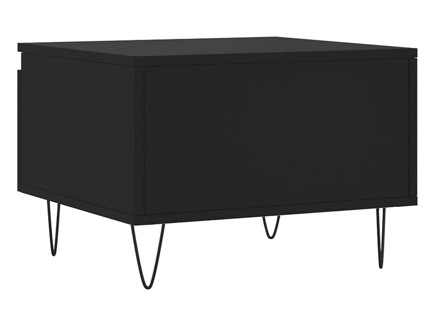 Discount vidaxl Mesas de centro 2 pcs 50x46x35 cm derivados de madeira Preto