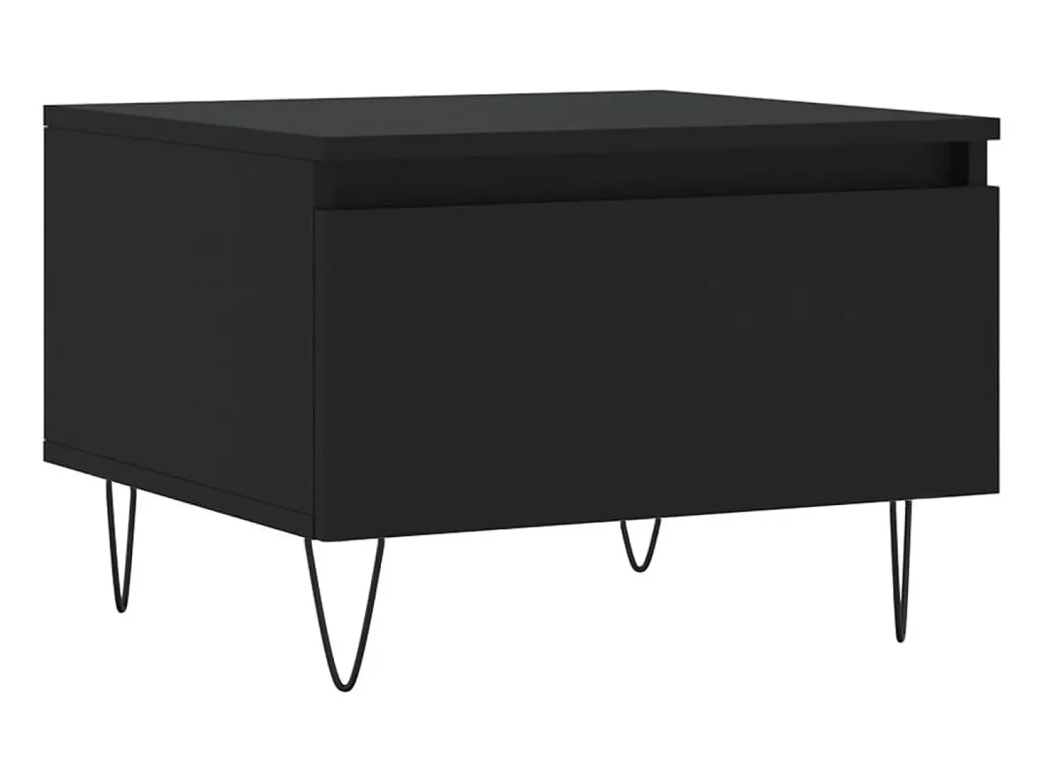 Discount vidaxl Mesas de centro 2 pcs 50x46x35 cm derivados de madeira Preto