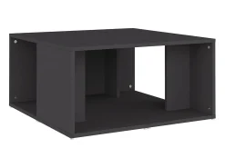 Mesa De Centro* Mesas de centro 4 pcs 33x33x33 cm derivados de madeira cinza Cinzento