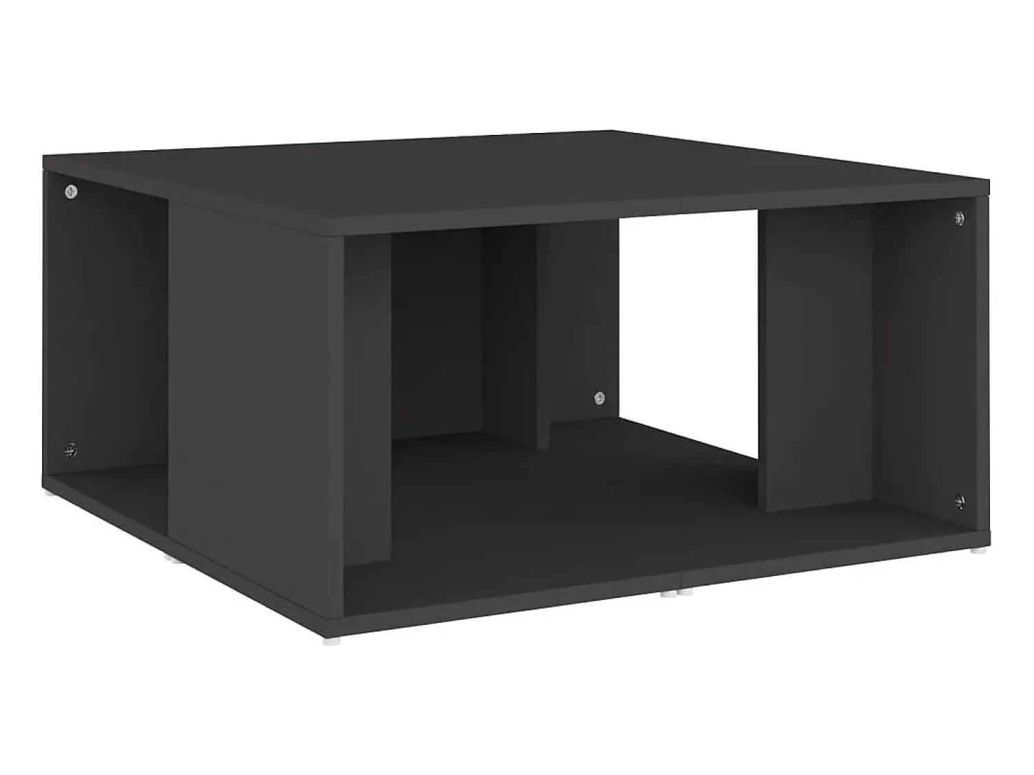 Mesa De Centro* Mesas de centro 4 pcs 33x33x33 cm derivados de madeira cinza Cinzento