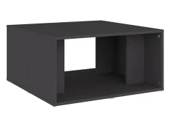 Mesa De Centro* Mesas de centro 4 pcs 33x33x33 cm derivados de madeira cinza Cinzento