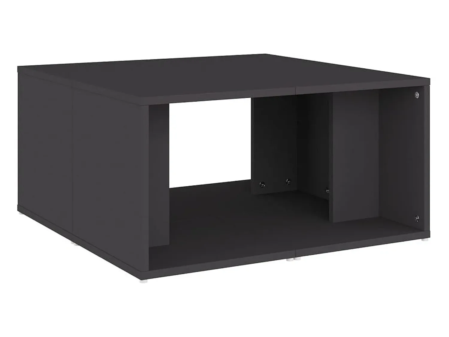 Mesa De Centro* Mesas de centro 4 pcs 33x33x33 cm derivados de madeira cinza Cinzento