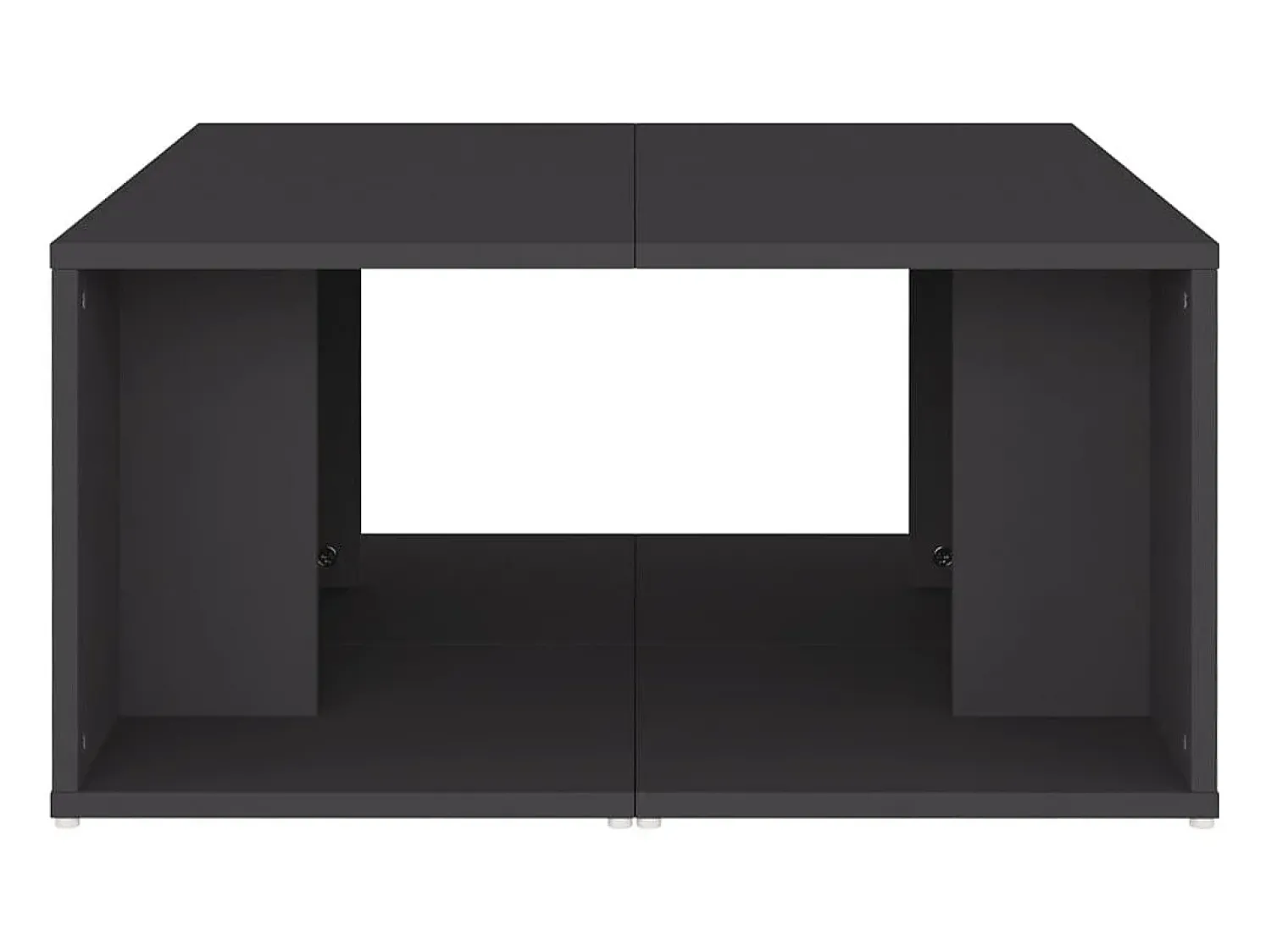 Mesa De Centro* Mesas de centro 4 pcs 33x33x33 cm derivados de madeira cinza Cinzento