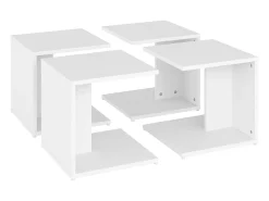 Mesas de centro 4 pcs 33x33x33 cm derivados de madeira^ Mesa De Centro
