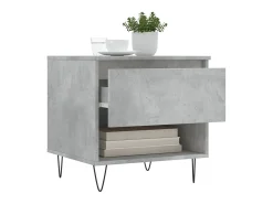 Best Mesas de centro 2 pcs 50x46x50 cm deriv. madeira cinza-cimento PT188654 Cinzento