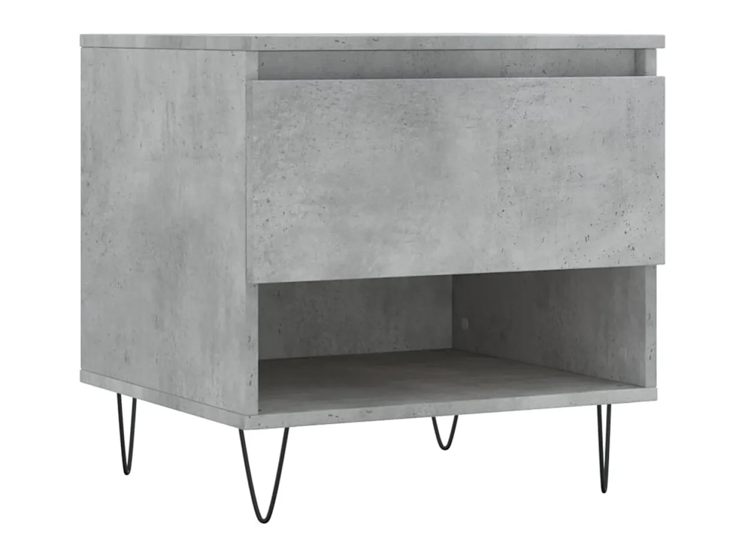 Best Mesas de centro 2 pcs 50x46x50 cm deriv. madeira cinza-cimento PT188654 Cinzento
