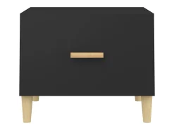 Mesa De Centro*vidaxl Mesas de centro 2 pcs 50x50x40 cm madeira processada Preto