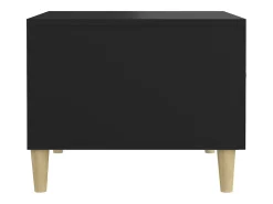Mesa De Centro*vidaxl Mesas de centro 2 pcs 50x50x40 cm madeira processada Preto