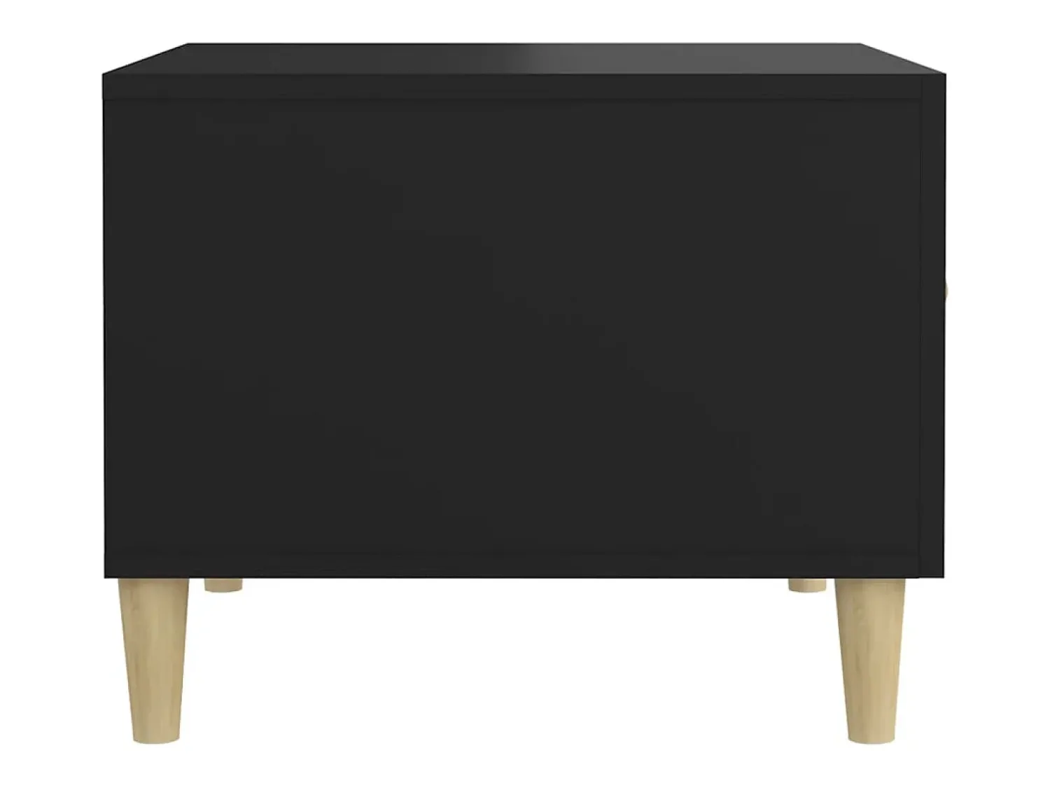 Mesa De Centro*vidaxl Mesas de centro 2 pcs 50x50x40 cm madeira processada Preto