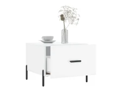 Clearance Mesas de centro 2 pcs 50x50x40 cm brilhante PT357681 Branco