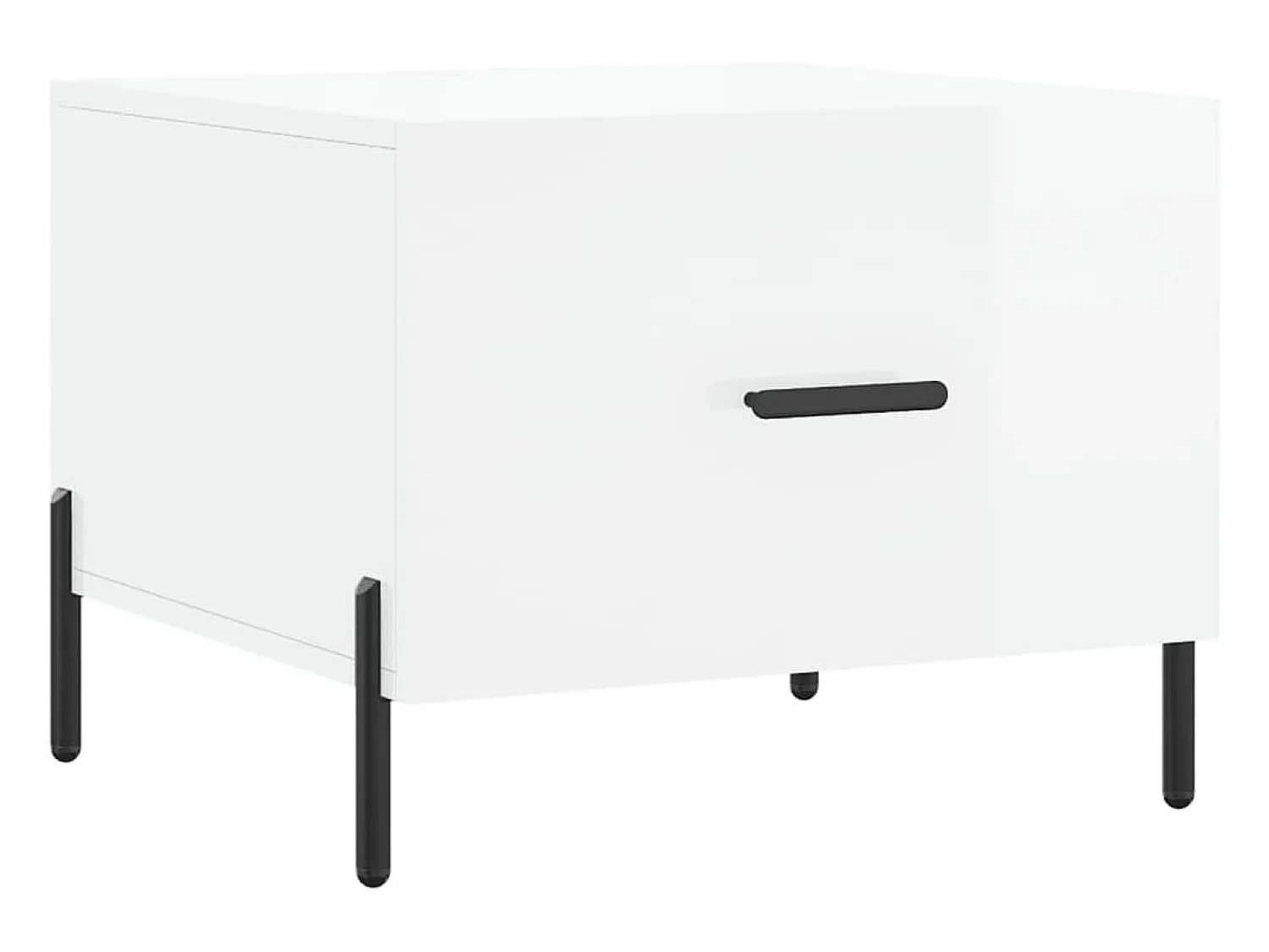Clearance Mesas de centro 2 pcs 50x50x40 cm brilhante PT357681 Branco